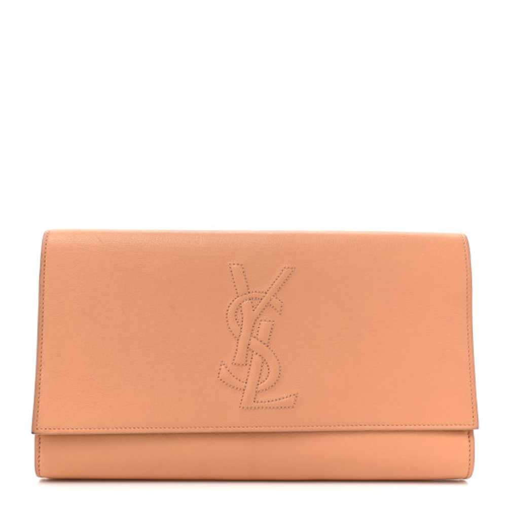 SAINT LAURENT Calfskin Large Belle De Jour Clutch… - image 1