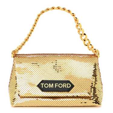 TOM FORD Sequin Mini Label Shoulder Bag Gold - image 1