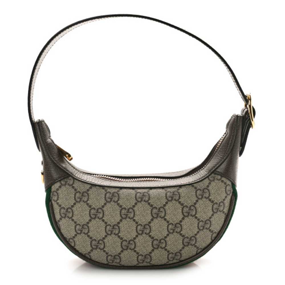 GUCCI GG Supreme Monogram Textured Calfskin Web M… - image 1