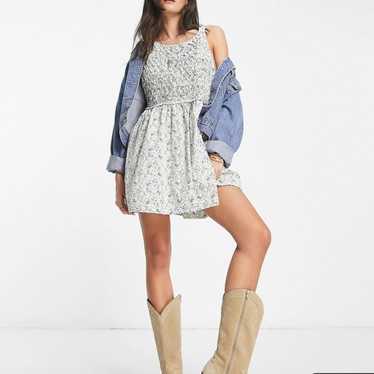 Free People Petunia cotton smocked overall dress