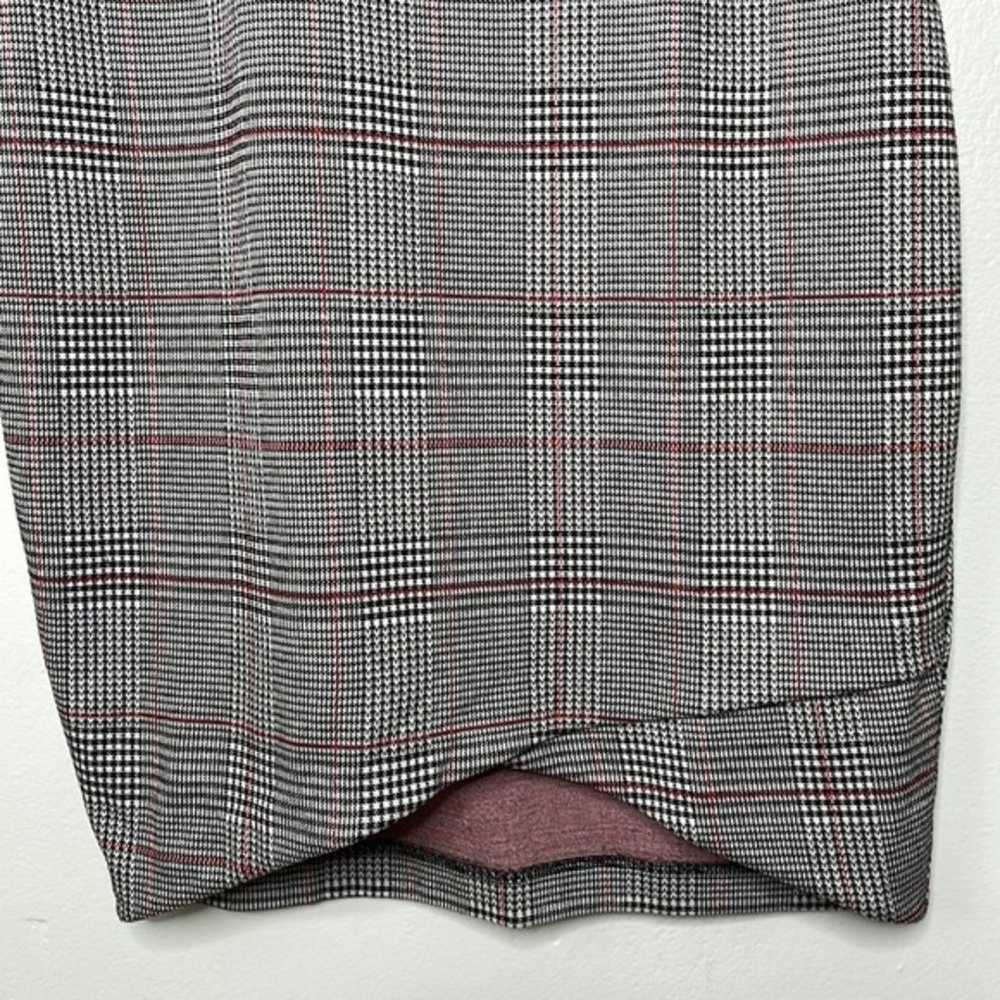 NWOT Express Plaid square neck stretch dress - image 6