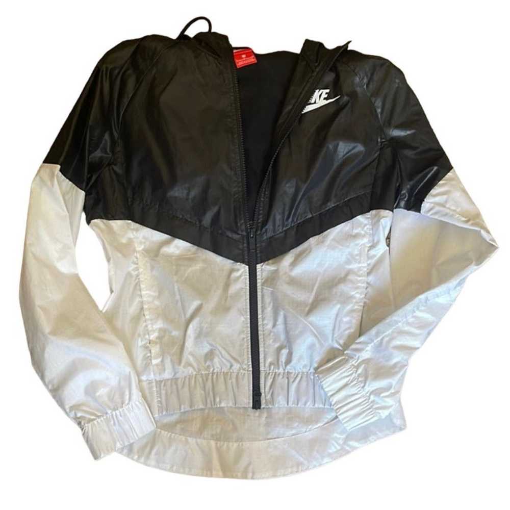 Nike NEW NIKE Black White Colorblock Windbreaker … - image 10