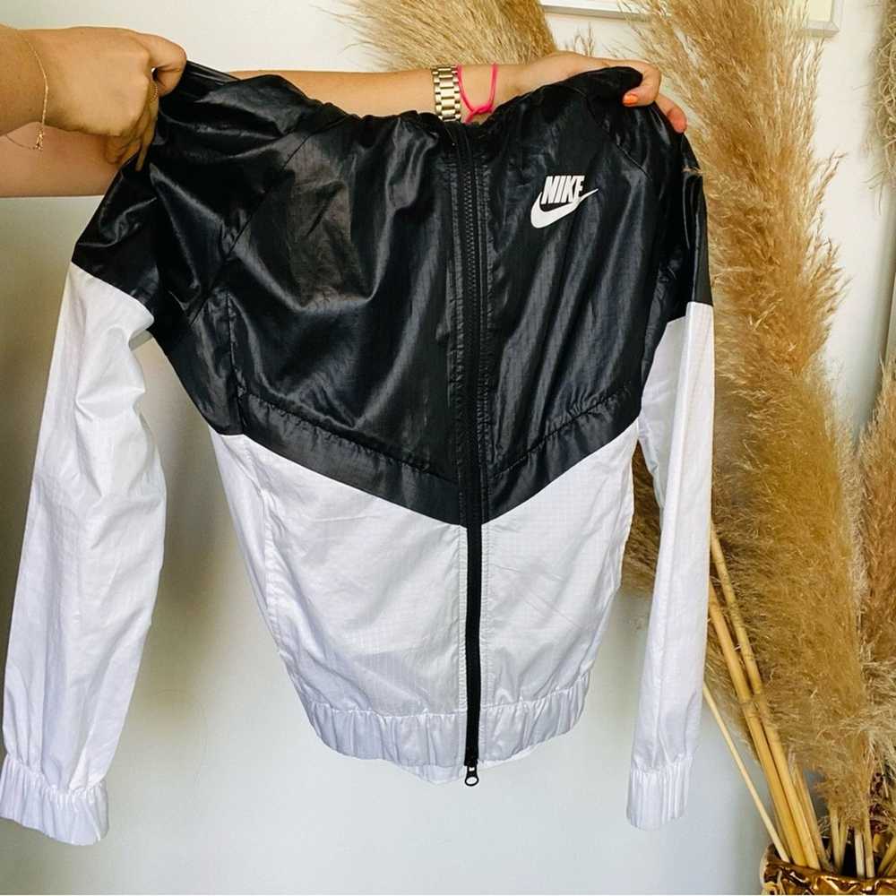 Nike NEW NIKE Black White Colorblock Windbreaker … - image 6