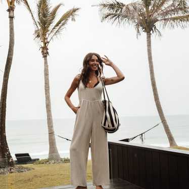 Petal and Pup Linen Jumpsuit