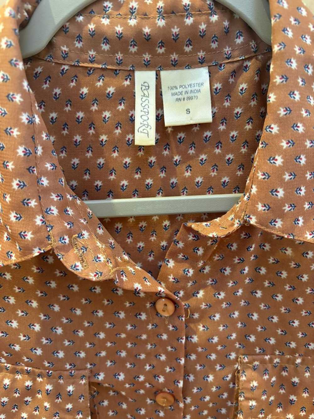 passport sheer vintage button down (S) | Used,… - image 3