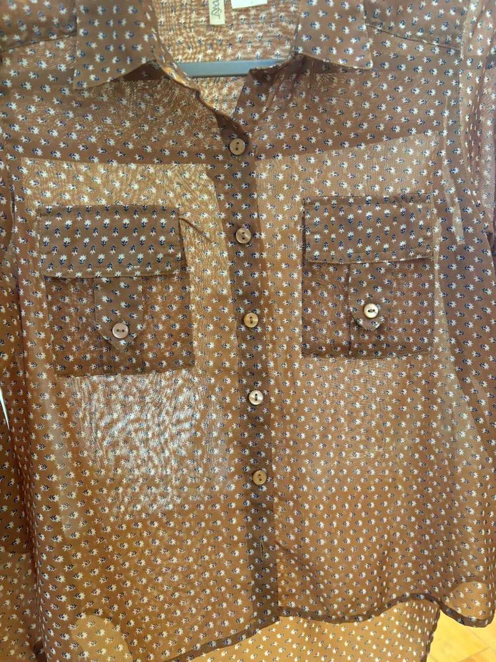 passport sheer vintage button down (S) | Used,… - image 4