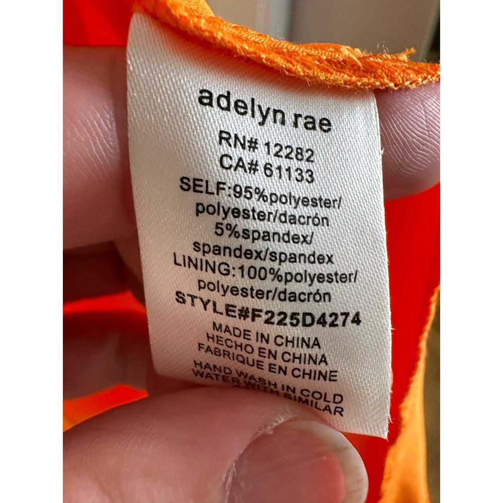 Adelyn Rae Kayla Puff Sleeve Orange Satin Babydol… - image 7