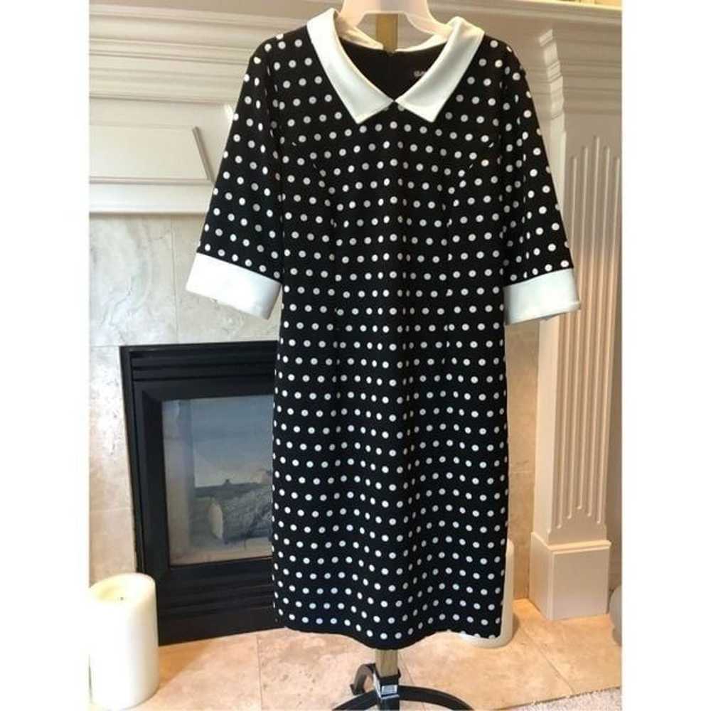 Glamour Women’s Retro Black and White Polka Dot C… - image 2