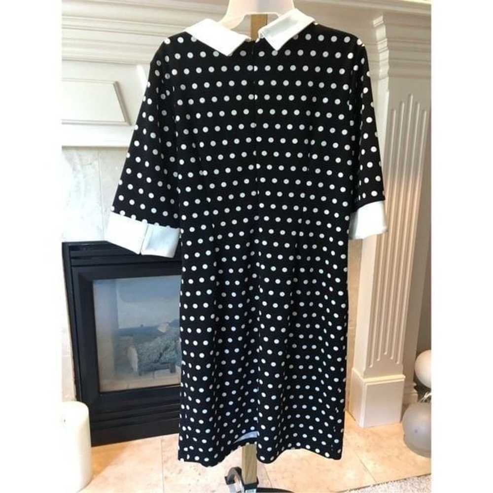 Glamour Women’s Retro Black and White Polka Dot C… - image 3