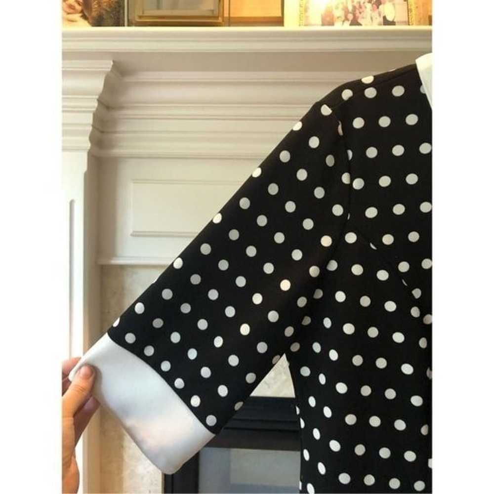 Glamour Women’s Retro Black and White Polka Dot C… - image 4