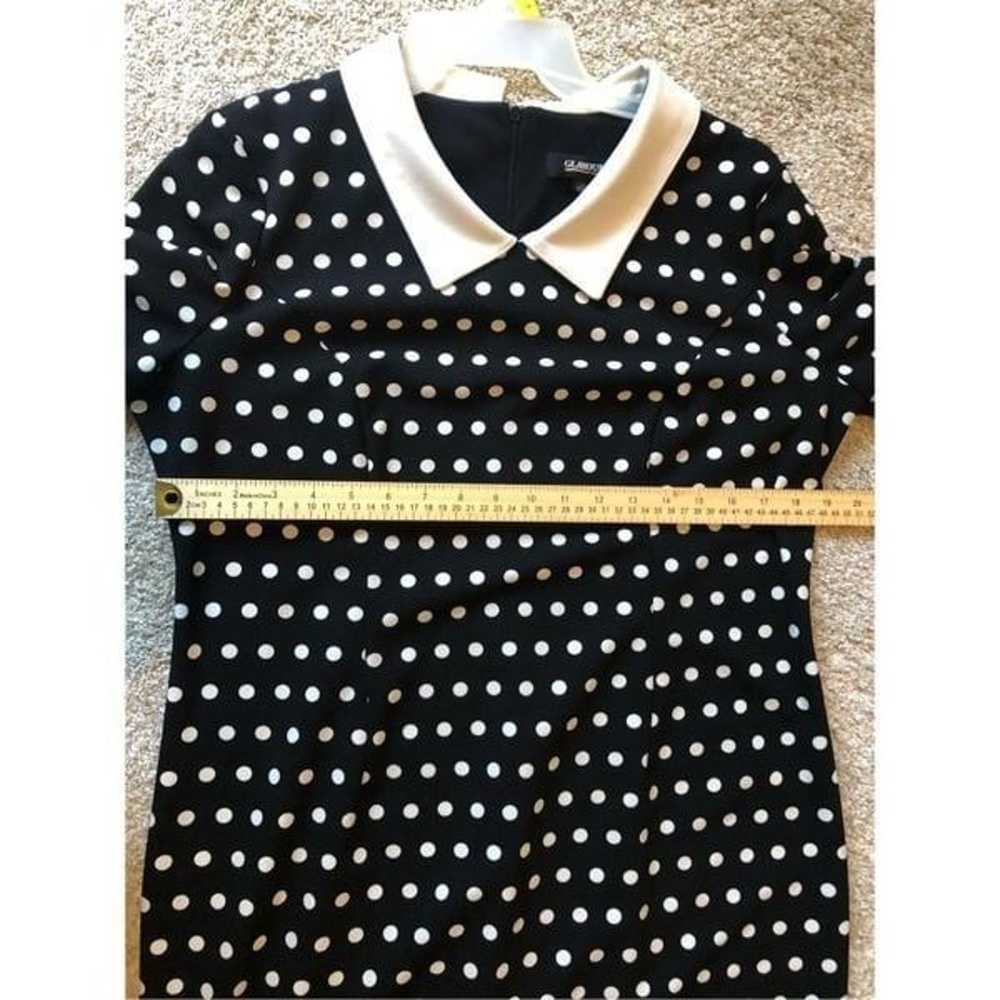 Glamour Women’s Retro Black and White Polka Dot C… - image 9