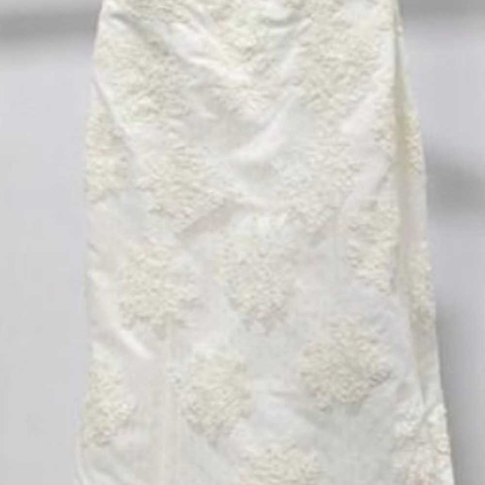 David's Bridal Ivory Wedding Dress size 12 - image 3