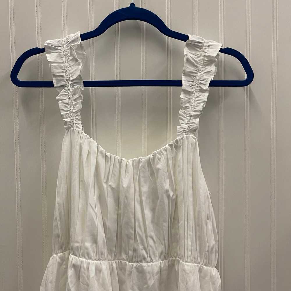 Abercrombie & Fitch White Bow Back Poplin Maxi Dr… - image 5