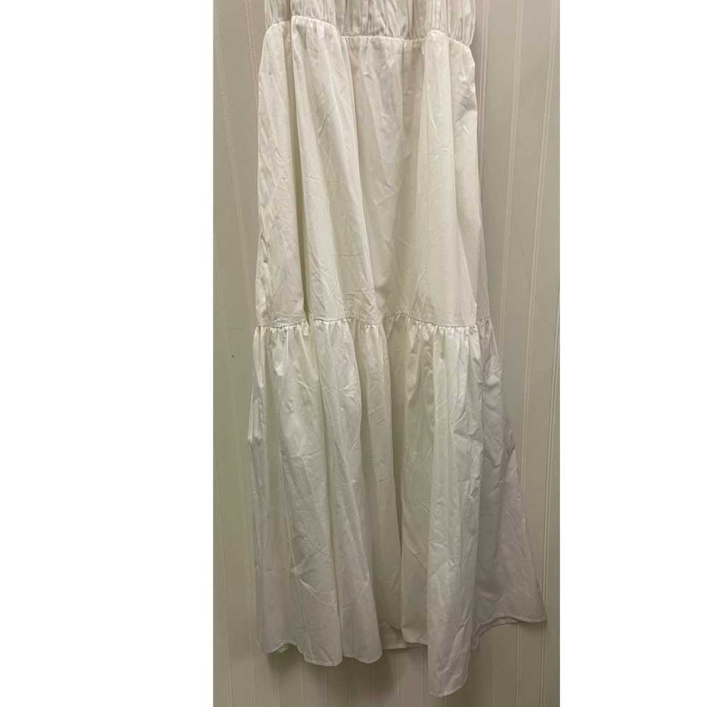 Abercrombie & Fitch White Bow Back Poplin Maxi Dr… - image 6