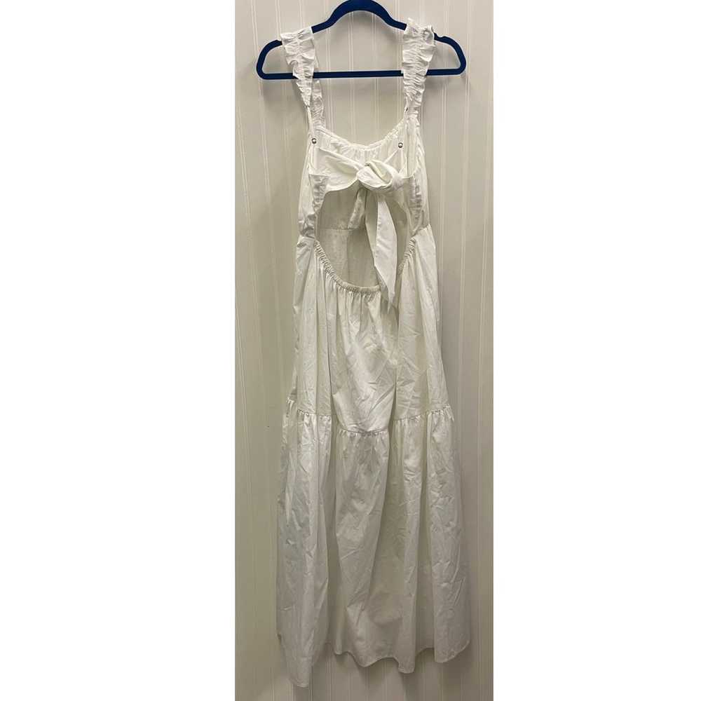 Abercrombie & Fitch White Bow Back Poplin Maxi Dr… - image 8