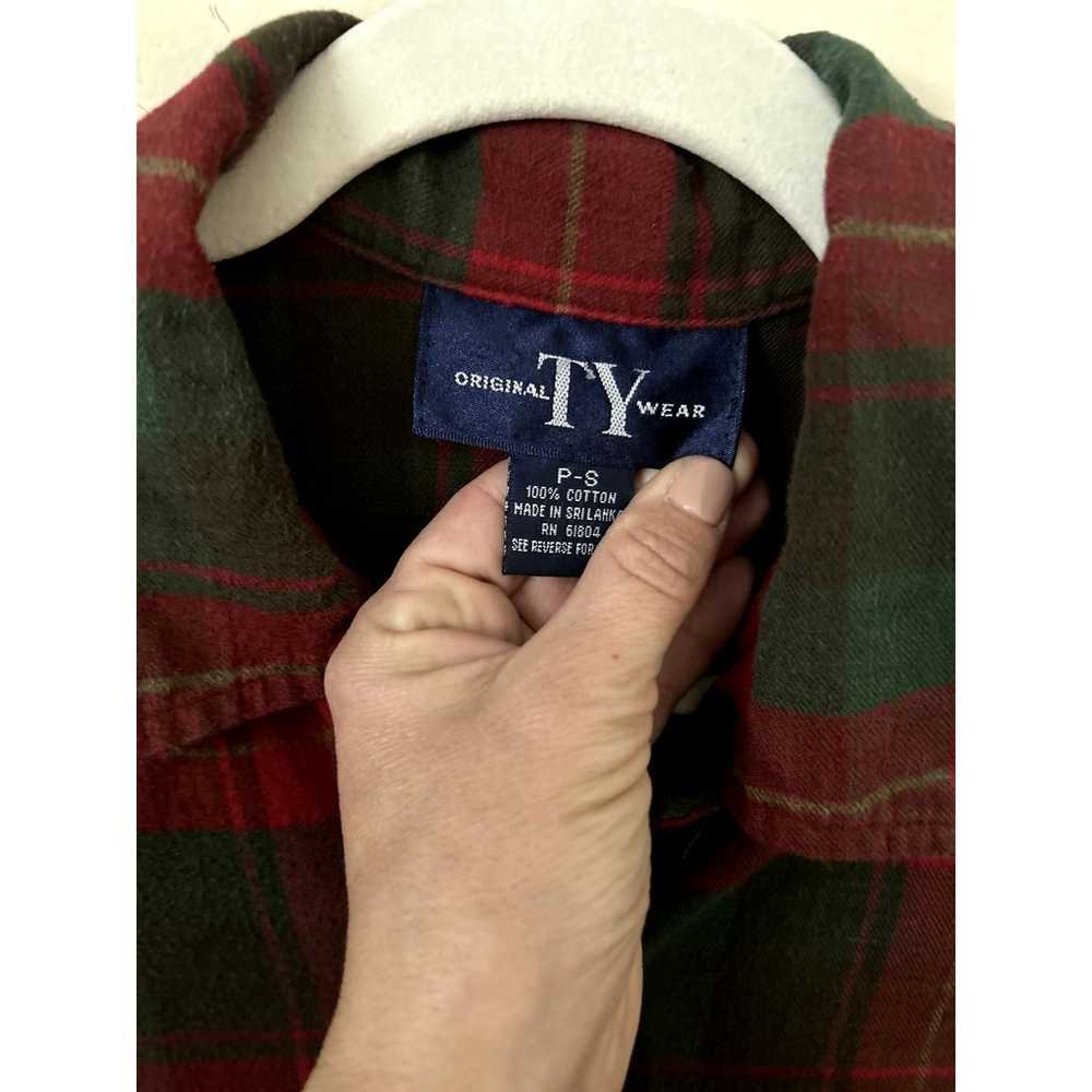 Original TY Wear Flannel Dress, size Petite Small - image 3