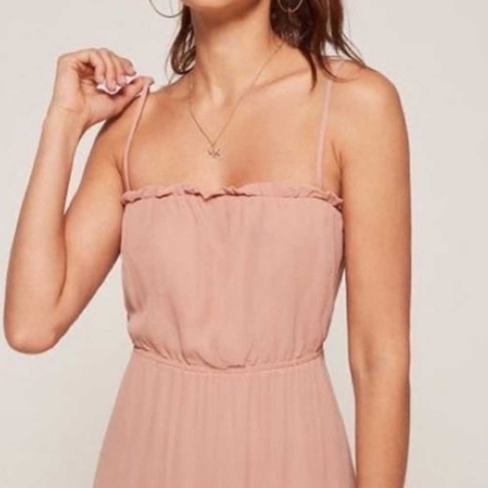 Reformation Mauve Pink Color Ballet Slip Dress - image 2