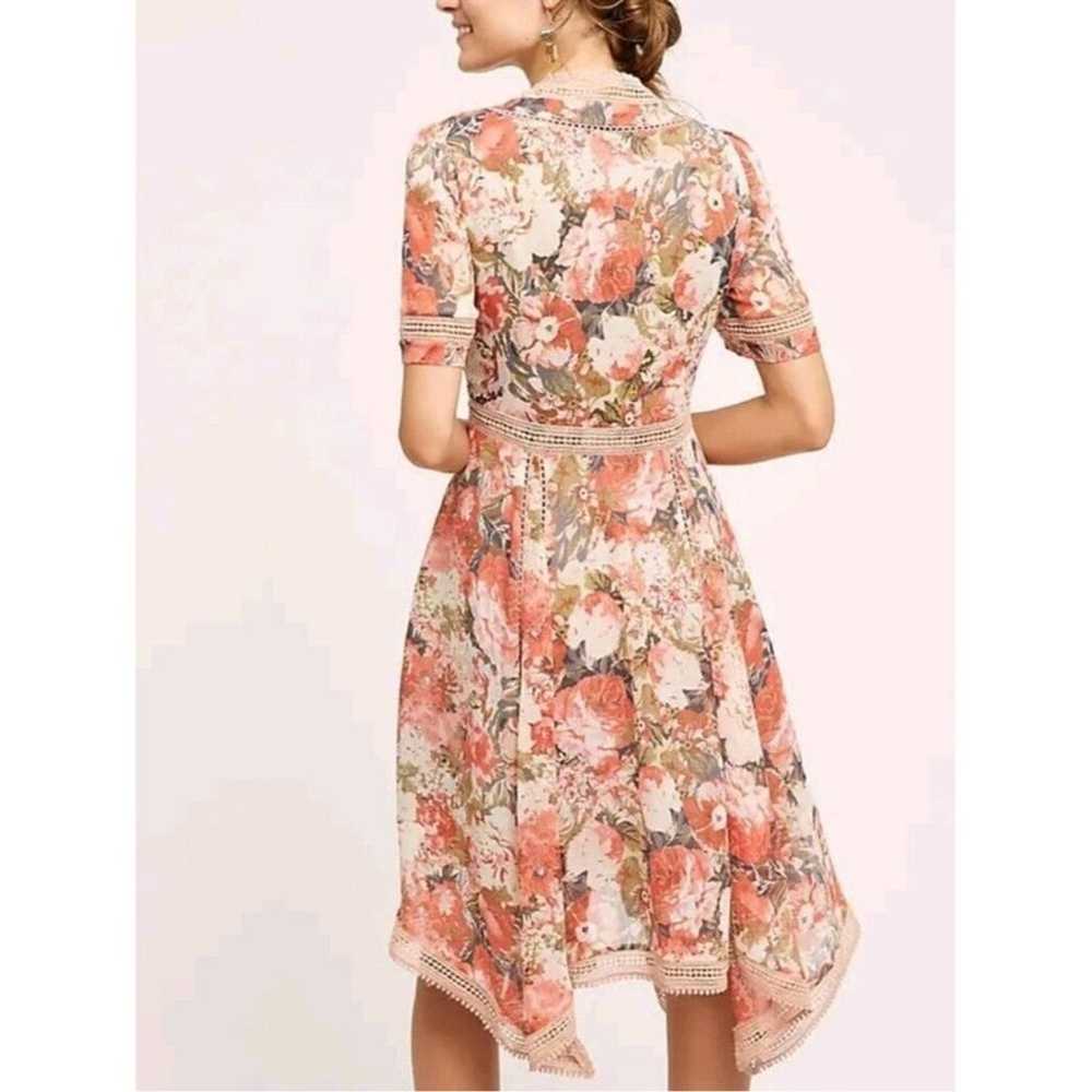 Anthropologie Ranna Gill Rose Bouquet Dress Flora… - image 5