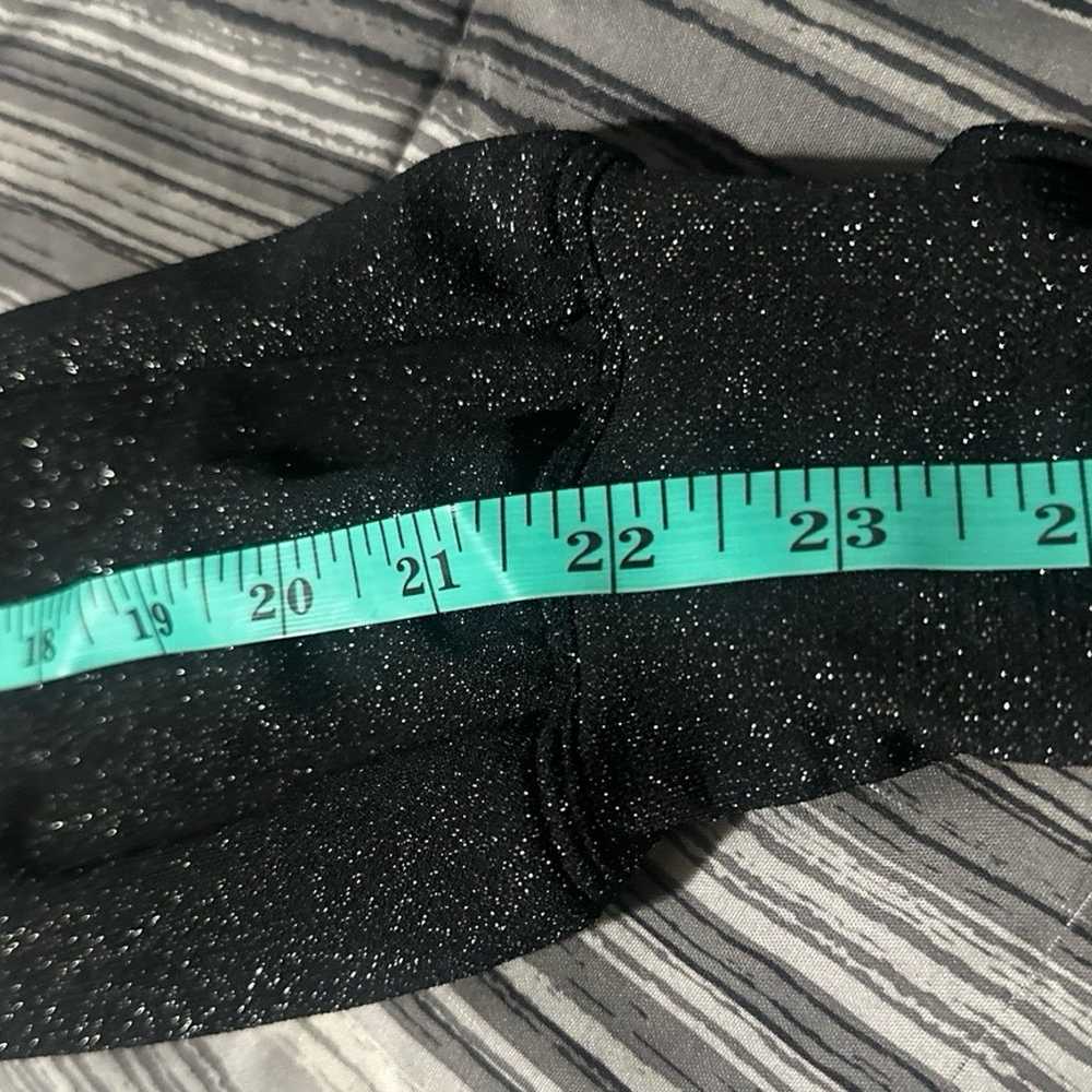 Savage x Fenty Black Sparkly Metallic Onesie - image 12