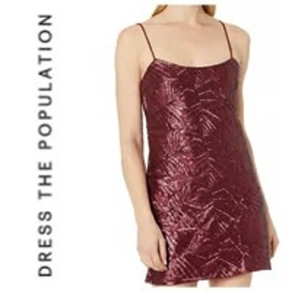 Dress The Population Sequin Dress - image 1