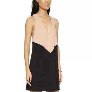 Alice + Olivia Maya Trapeze Color Block Dress Bla… - image 1