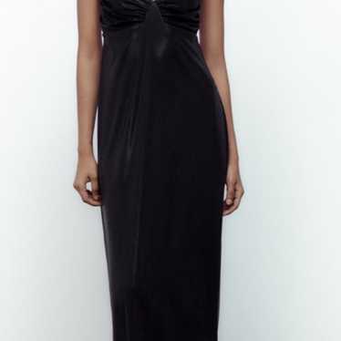 Zara long ruched dress