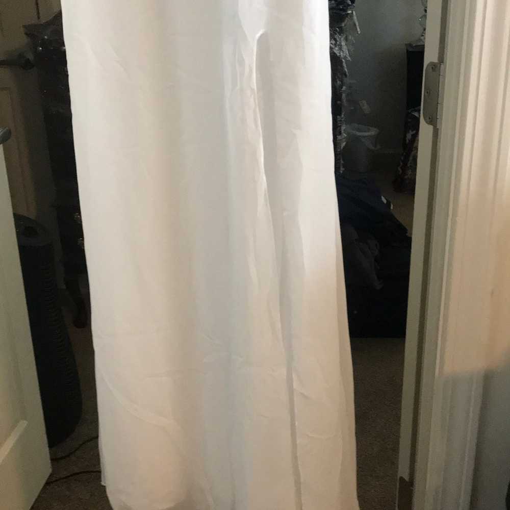 A-Line wedding dress ivory size 8/10 - image 5