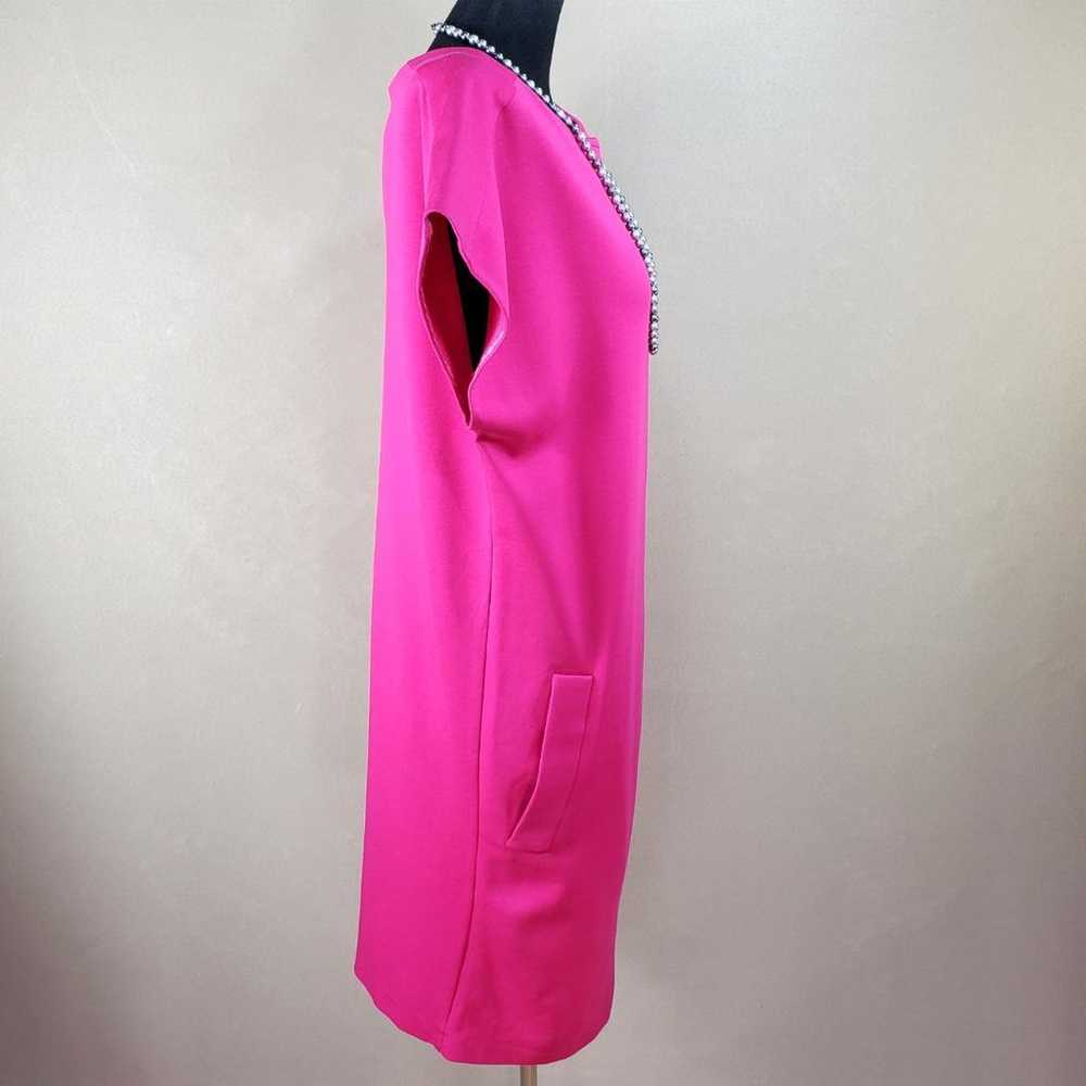 DIANE VON FURSTENBERG Fuchsia Pink Simple Dress M - image 11