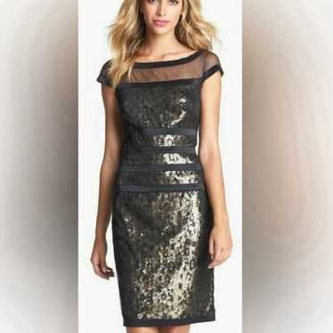 Tadashi Shoji BHLdN Mesh sequin overlay dress