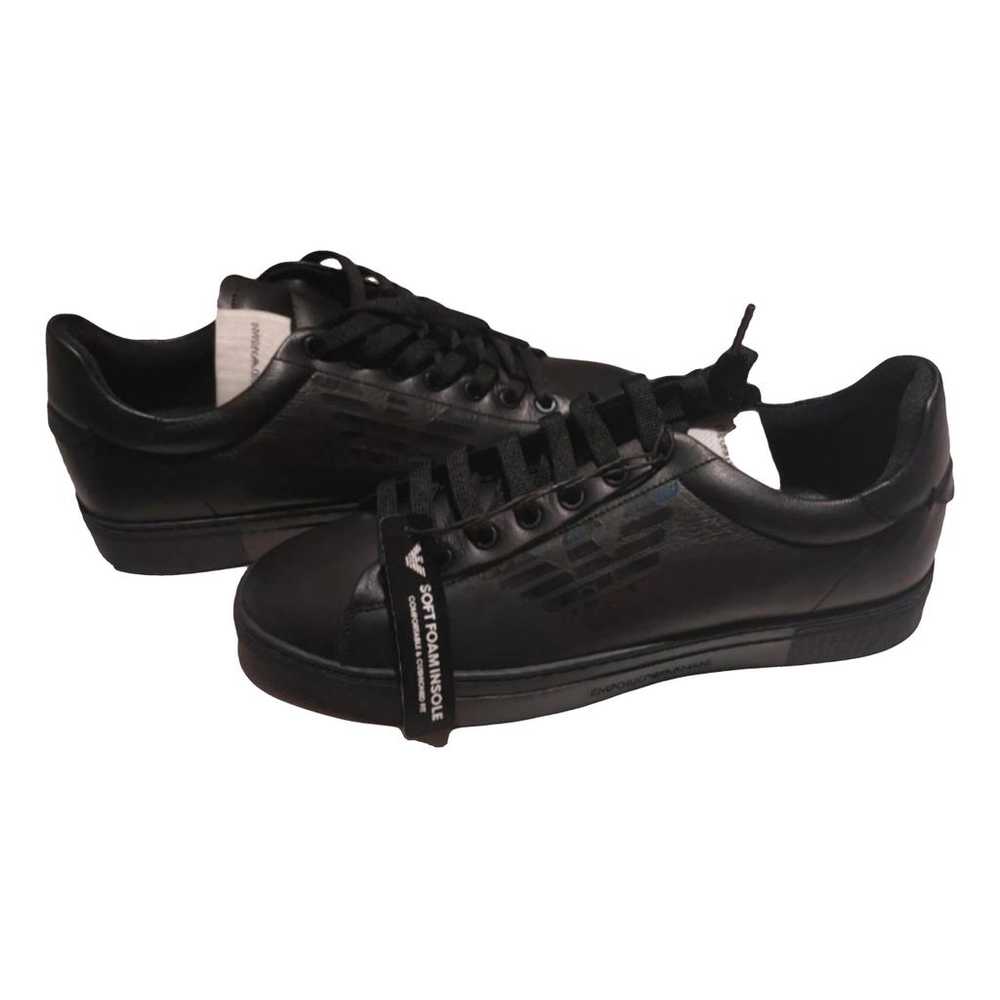 Emporio Armani Patent leather low trainers - image 1