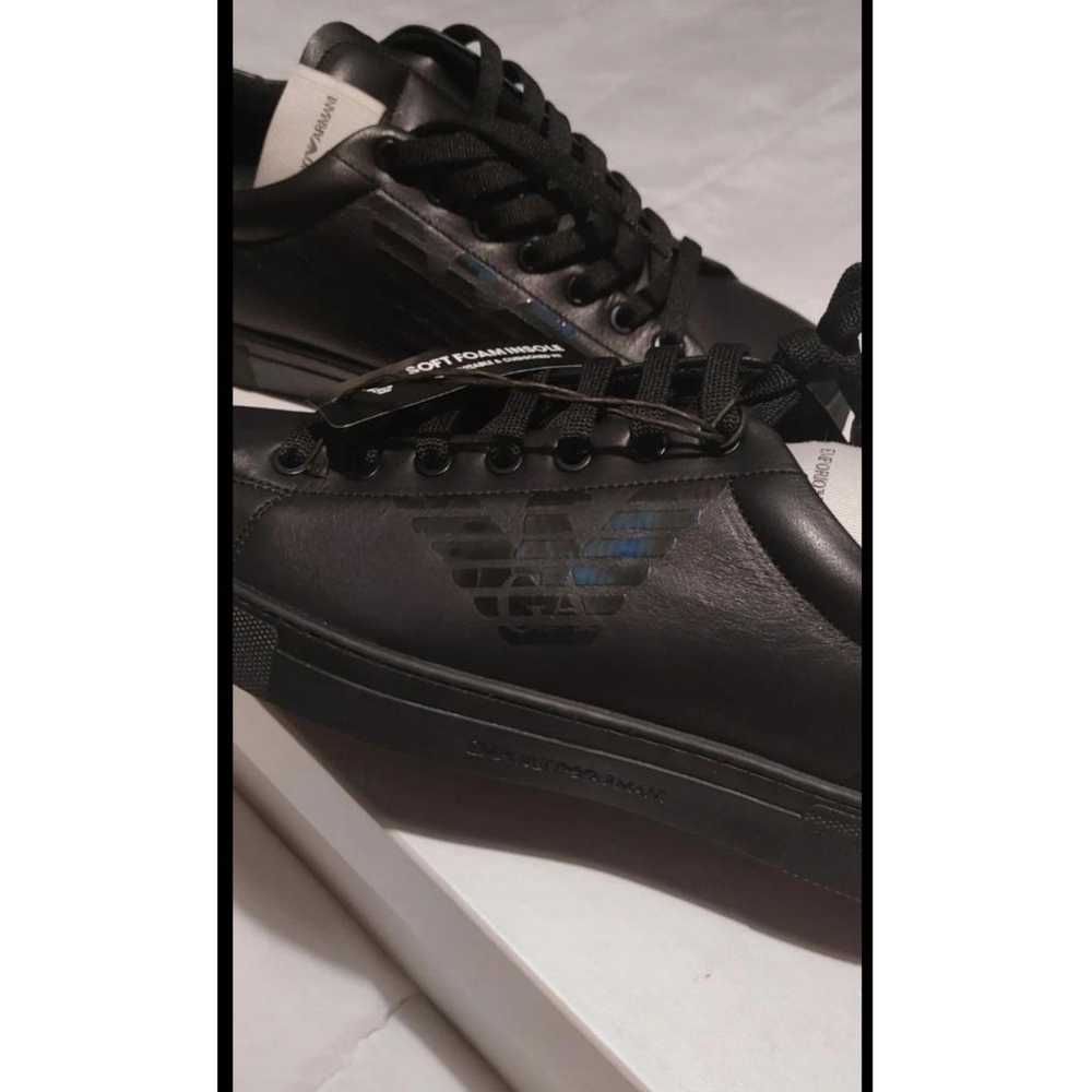 Emporio Armani Patent leather low trainers - image 2