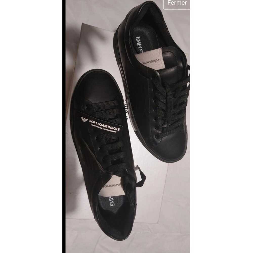 Emporio Armani Patent leather low trainers - image 3