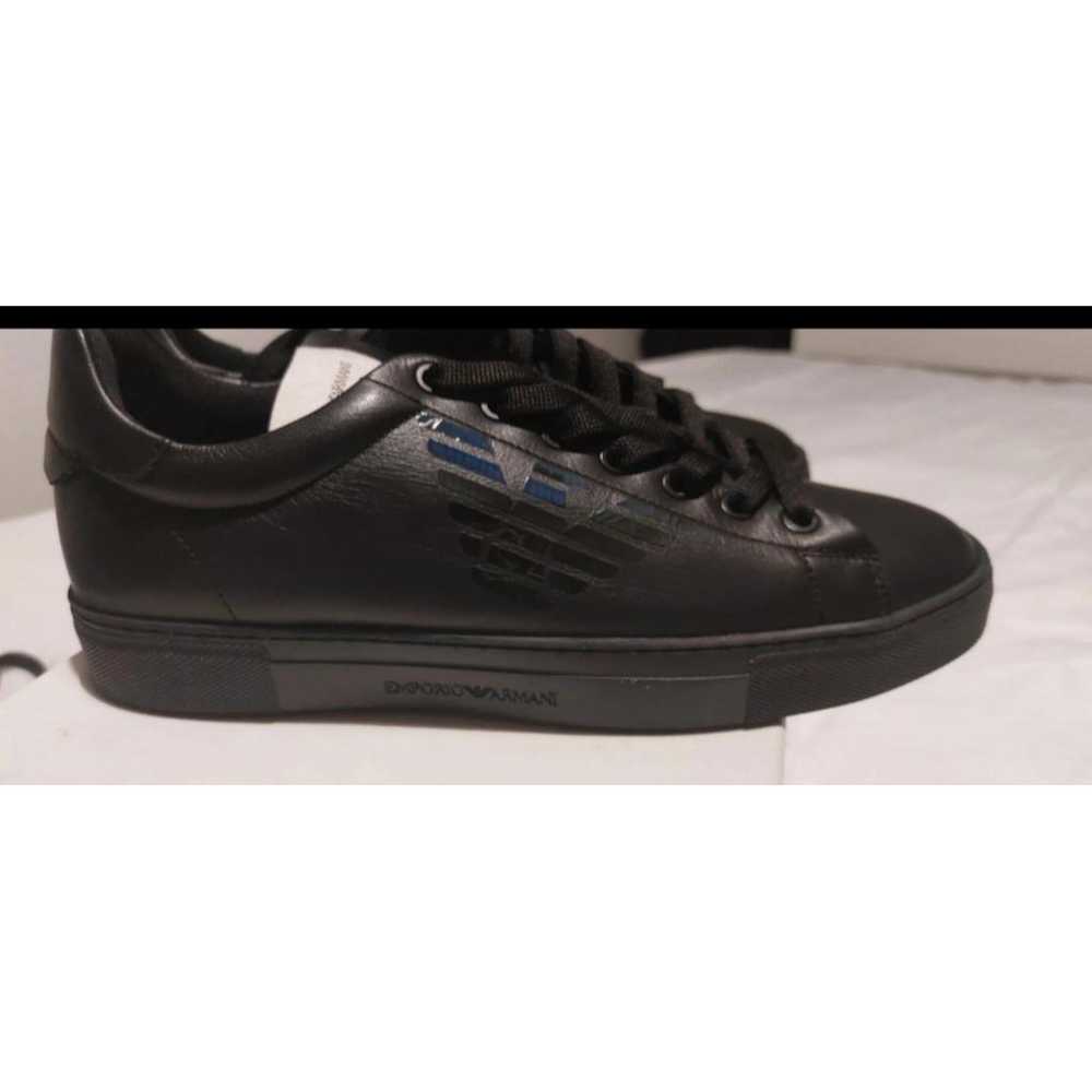 Emporio Armani Patent leather low trainers - image 5