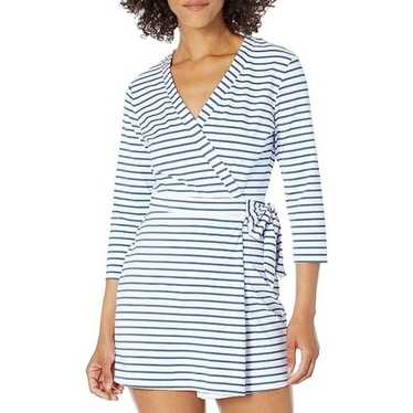 Southern Tide Navy Stripe Performance Skort Romper