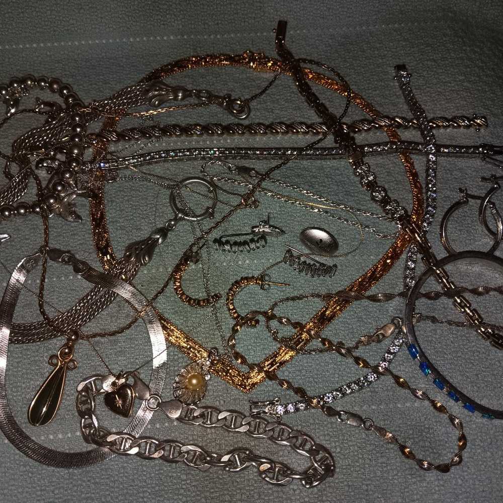 Sterling silver and gold filled jewelry  lot - image 1