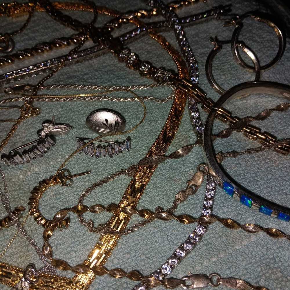 Sterling silver and gold filled jewelry  lot - image 9