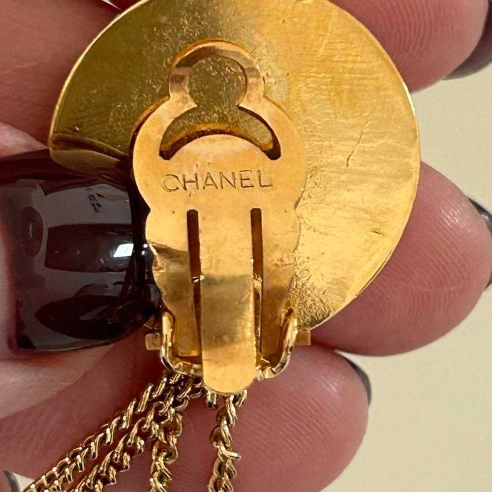 Rare! Superb quality! CHANEL Vintage Earring Mate… - image 5