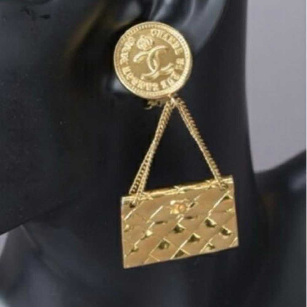 Rare! Superb quality! CHANEL Vintage Earring Mate… - image 6