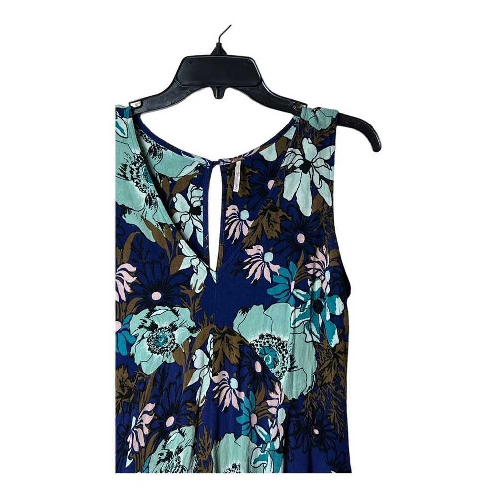 FREE PEOPLE BACK YARD PARTY FLORAL MINI DRESS SLE… - image 4