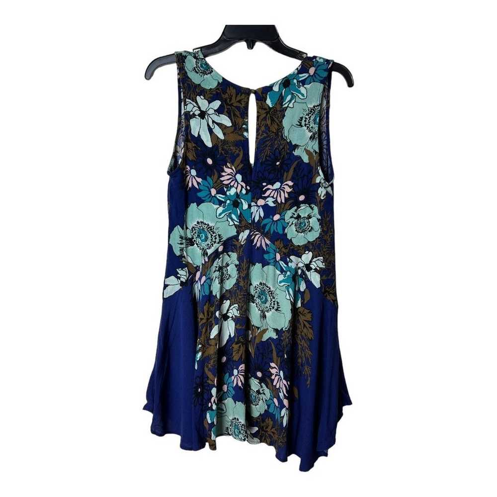 FREE PEOPLE BACK YARD PARTY FLORAL MINI DRESS SLE… - image 8