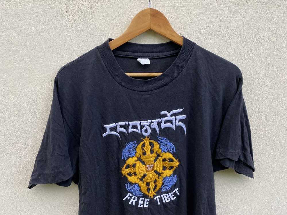 Band Tees × Rare × Vintage Vintage 90s Free Tibet… - image 2