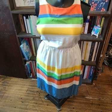 Anthropologie Girls from Savoy multicolored stripe