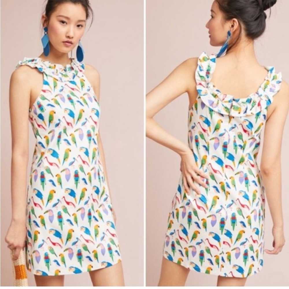 Anthropologie Larke Bird Motif Dress - image 4