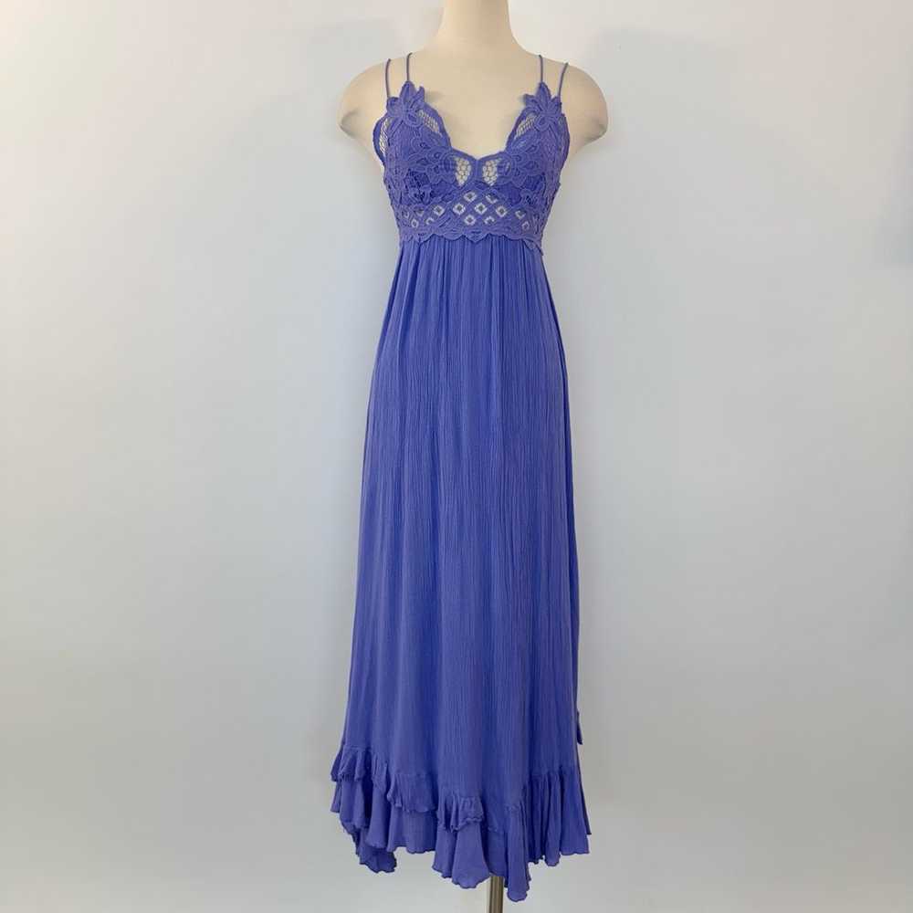 Free People Adella Slip Maxi Dress in Periwinkle … - image 2