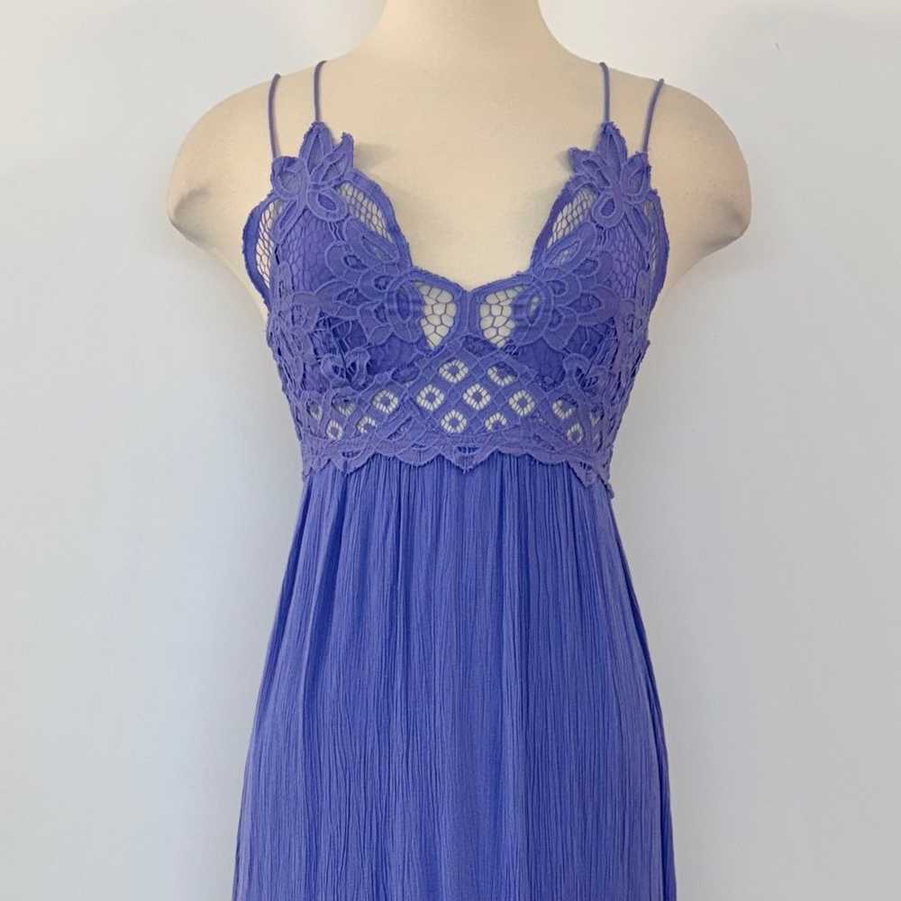 Free People Adella Slip Maxi Dress in Periwinkle … - image 3