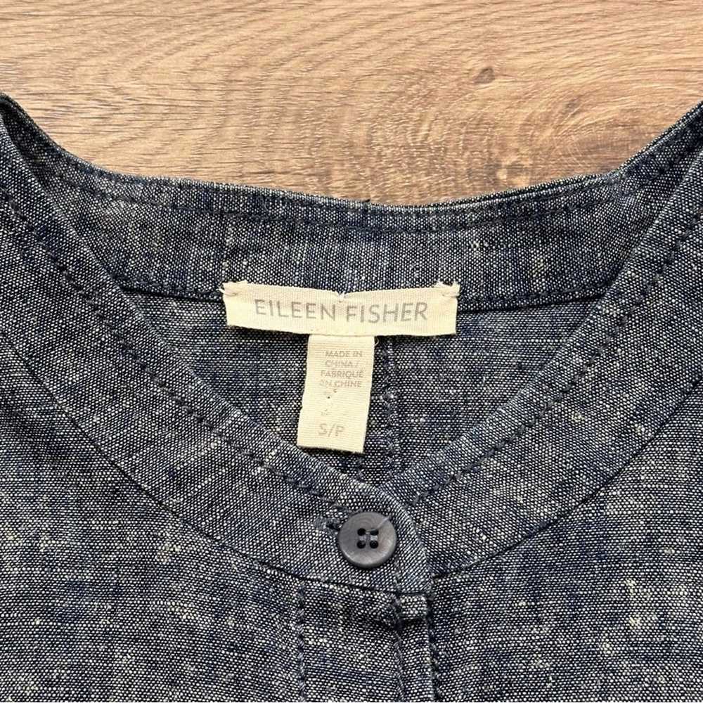 Eileen Fisher Hemp & Organic Cotton Chambray Smal… - image 11