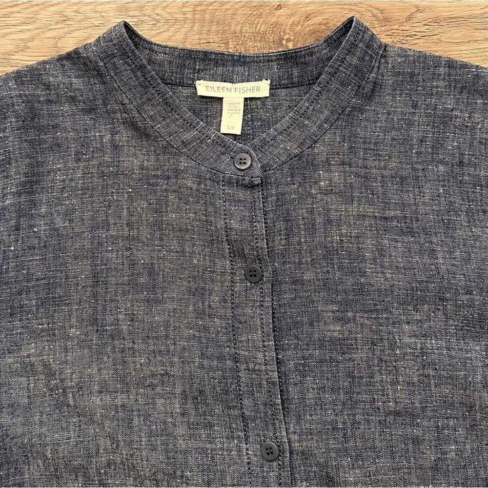 Eileen Fisher Hemp & Organic Cotton Chambray Smal… - image 12