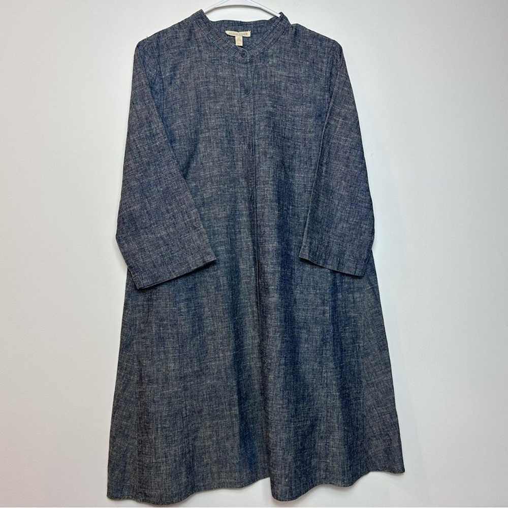 Eileen Fisher Hemp & Organic Cotton Chambray Smal… - image 6