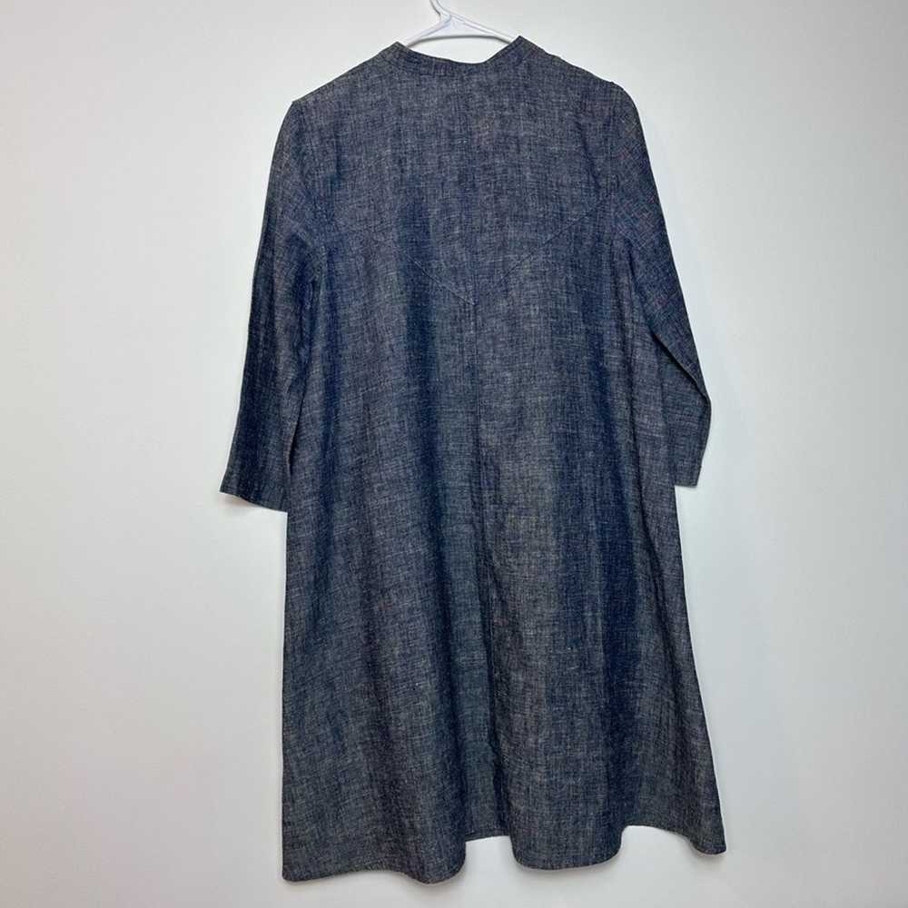 Eileen Fisher Hemp & Organic Cotton Chambray Smal… - image 7