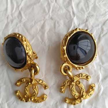 CHANEL vintage Coco Mark swing earrings - image 1